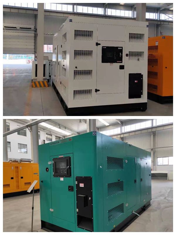 箱式發(fā)電機組已完工待發(fā)貨至客戶現(xiàn)場，顏色自定義！現(xiàn)貨為白色一套/綠色一套